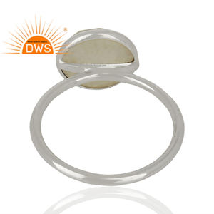 Pretty Rainbow Moonstone <b>Ring</b> High Quality 925 Silver <b>Girls</b> <b>Ring</b> Wholesale Fine silver Jewelry Classic Collection - Product Image 3