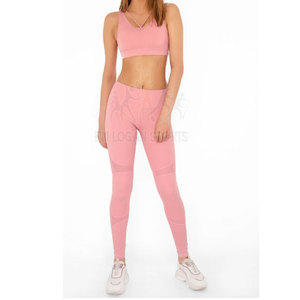 Sans couture fille Entraînement Gym Soutien-Gorge De Sport et Leggings Vêtements Ensembles - Product Image 1