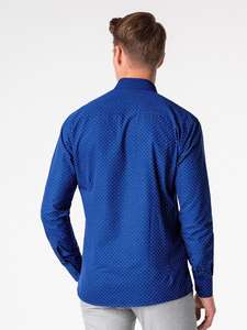 Nouvelle mode haute qualité Offre Spéciale vente en gros pas cher 100% coton nouveau design élégant manches longues hommes chemise - Product Image 3