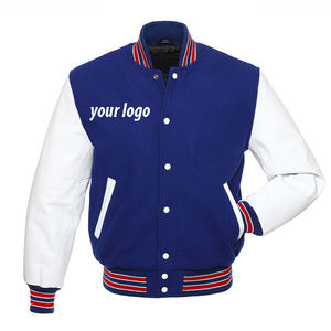 Veste universitaire pour homme 100% polyester, bouton simple, satin léger - Product Image 3