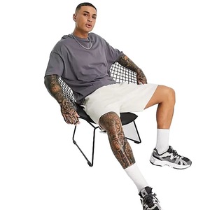 Camiseta extragrande de microfibra cómoda para hombre, Camiseta de punto con estampado de patrón sólido transpirable de secado rápido, venta al por mayor 2025 - Product Image 2