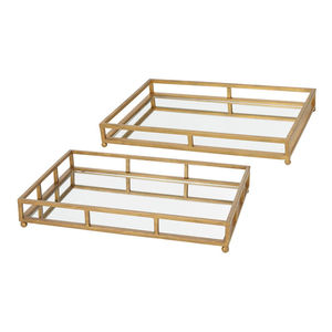 Unique Design Home Decorative Gold <b>Mirror</b> Serving Platter Handmade Wholesale Serving <b>Tray</b> Kitchen Ware Best <b>Mirror</b> Serving Dish - Product Image 4