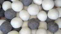 Boules de séchage en laine mérinos biologique faites à la main de qualité supérieure, disques de lavage écologiques réutilisables, emballage personnalisé pour un soin doux des tissus