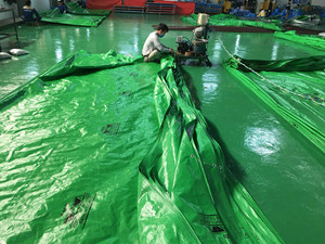 Les bâches légères de PE couvrent la bâche imperméable anti-UV avec la production personnalisable de service de traitement de coupe - Product Image 3