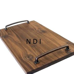 ถาดไม้สำหรับเสิร์ฟอาหารเช้าถาดเสิร์ฟอาหารวอลนัทเคลือบเงาสำหรับตกแต่งบ้านถาดเสิร์ฟอาหาร - Product Image 1