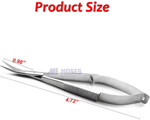 อุปกรณ์ OEM แบบกําหนดเองคุณภาพสูงกรรไกร Noyes โค้งมืออาชีพไมโคร Noyes กรรไกรโค้งมุม - Product Image 2