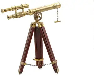 Best Handmade Solid Brass with Tripod Stand Glass optics for a clear view Fully functional telescope at best wholesale price