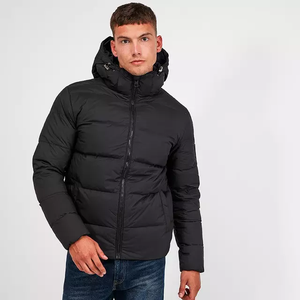 Veste matelassée en nylon et polyester de haute qualité pour hommes avec sweats à capuche Vêtements d'hiver Fermeture à glissière Imperméable et respirant - Product Image 2