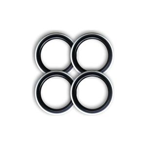 Teamcar 4 piezas de lujo de cromo blanco flanco para 13-17 pulgadas neumático de ajuste universal para vehículos Toyota - Product Image 2