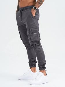 Pantalon de jogging surdimensionné pour hommes Style décontracté avec logo personnalisé Streetwear Pantalon cargo à poches cargo - Product Image 3