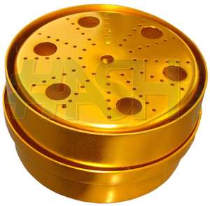 Draagbare Endodontische Organisatoren Rond Aluminium <span class=keywords><strong>Endo</strong></span> Doos Met Deksel Voor Tandheelkundige Handstukken En Ruimers - Product Image 3