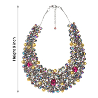Collier ras-du-cou africain fait main en perles pour femme, cadeau de fiançailles, de mariage, accessoires de fête, couleur personnalisable, émotions