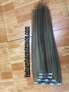 Wholesale Virgin Remy <b>Kinky</b> Straight Vietnamese Clip-in <b>Hair</b> <b>Extension</b> - Product Image 2