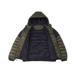 High Quality <b>Men</b> Hooded Custom Winter Quilted <b>Jacket</b> - Product Image 4