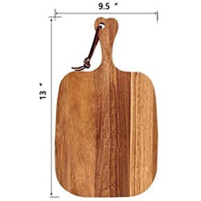 เขียงไม้อะคาเซียทรงสี่เหลี่ยมผืนผ้ามีด้ามจับปรับขนาดได้เอง - Product Image 4