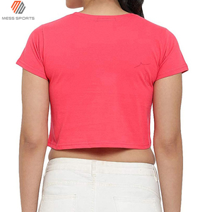 Camiseta Corta Sexy de Algodón Orgánico para Mujer, Camiseta de Manga Corta a la Moda, Corte Regular Informal, Ropa de Verano - Product Image 6