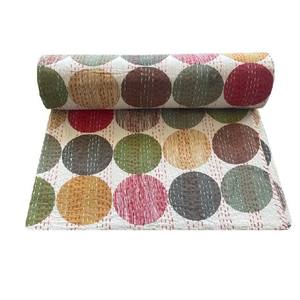New Arrival Beautiful Comforter Bed Cover Bedspread Blanket Dot Printed Kantha <b>Quilt</b> <b>Set</b> - Product Image 3