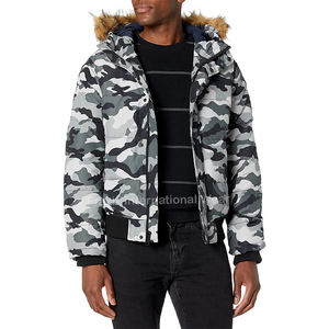 2024 hiver mode conception personnalisée hommes vestes élégant toile bouffant bulle manteau - Product Image 1