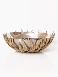 ชามโลหะสำหรับตกแต่งโต๊ะดีไซน์เนอร์หรูหราชามสำหรับตกแต่งบนโต๊ะชามตกแต่งทำจากโลหะชามแฟนซี - Product Image 5