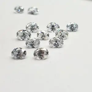 Synthetic Diamond VS PURITY 0.30 TO 0.39 Carat Excellent Cut White Polished Oval Shape Melee Diamonds