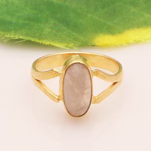 Nouveau design de bijoux à la mode, pierres précieuses faites à la main, quartz rose, bagues en gros, bijoux pour filles et femmes - Product Image 1