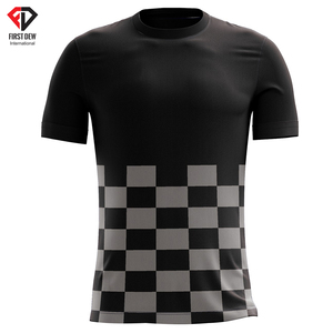 Maillot de football pour hommes, 100% Polyester 3d, couleur unie vert et noir, imprimé par sublimation, prix d'usine, meilleur qualité, vente en gros - Product Image 5
