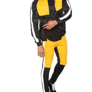 Survêtements personnalisés pour hommes avec fermeture éclair 100% polyester couleurs régulières manches longues avec votre propre logo pour la saison d'hiver des hommes - Product Image 2