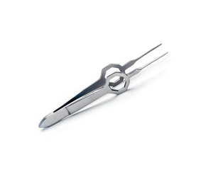 Forceps quirúrgicos de acero inoxidable, Punta dentada recta de 10,2 cm - Product Image 4