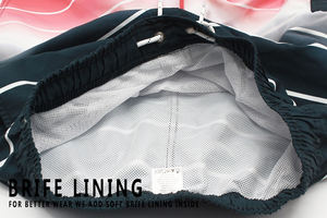 กางเกงขาสั้นใส่เดินชายหาดสำหรับผู้ชาย,กางเกงเอวยางยืดทรงหลวมสำหรับใส่กลางแจ้งแนวสตรีทพิมพ์ลายสำหรับผู้ชาย - Product Image 3