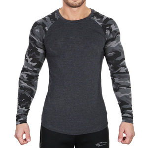 T-shirt personnalisé à manches longues pour hommes, en coton, taille plus, ajustée - Product Image 3