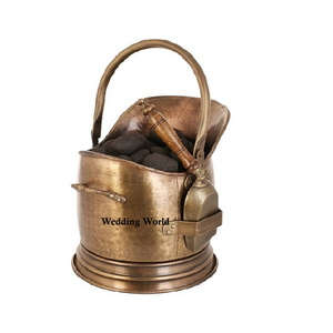 Seau à allume-feu en métal, excellente qualité, fait main, seau à cendres classique, élégant, nouveau seau à charbon en métal - Product Image 5