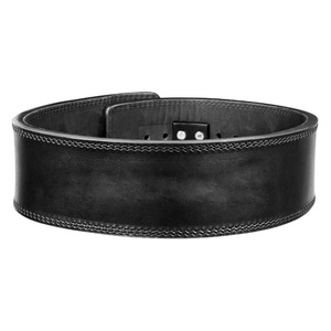 Cinturones de Levantamiento de Pesas Ying Wears Gears de Cuero Genuino Negro para Cross Training y Entrenamiento de Fuerza, 10 mm de Grosor, 4 Pulgadas de Ancho, Antideslizantes - Product Image 1