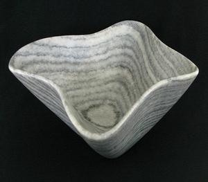 Bol banane de fruits, bol marbré gris fumé de fruits - Product Image 1