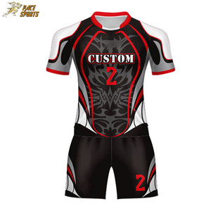 ชุดเครื่องแบบรักบี้โพลีเอสเตอร์100%,ชุดเครื่องแบบรักบี้ระบายอากาศระเหิด - Product Image 2