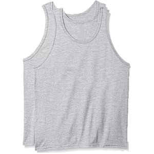 Logo personnalisé et conception de haute qualité coton polyester respirant sans manches O-cou hommes débardeur - Product Image 1