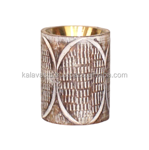 Quemador de Incienso y Carbón de Madera y Latón Tallado a Mano, Difusor de Aroma para Habitaciones - Product Image 1