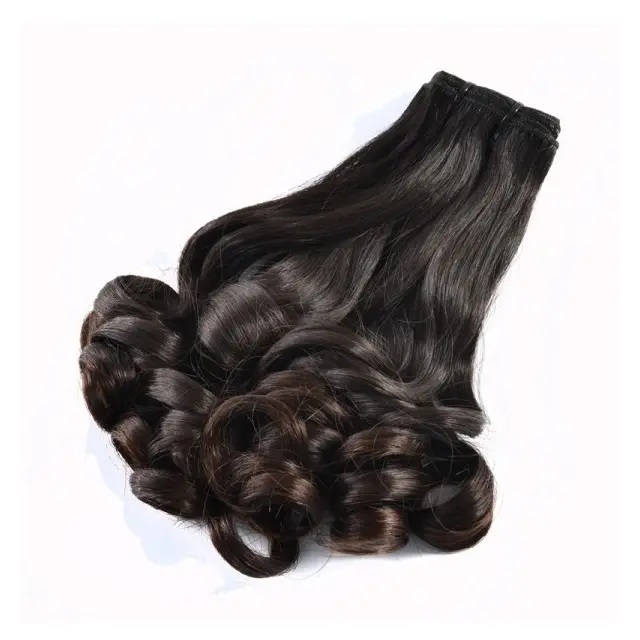 cheap hair bundles for Sale Single Drawn Virgin Remy Hair brazilian bouncy curl human hair weaving for black women