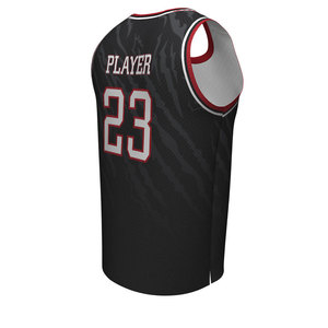 Uniforme de baloncesto sublimado, diseño personalizado, número de equipo de cliente y logo, material de alta calidad, nuevo diseño - Product Image 4
