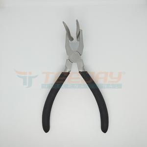 TEEJAY คีมต่อผมสแตนเลสสตีล6 ",อุปกรณ์ต่อผมสีเงินด้ามจับโฟมสีและโลโก้ - Product Image 2