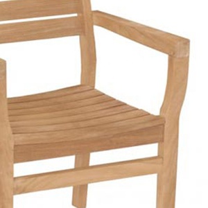 Moderno Jardín Restaurantes Silla de playa Durable Madera Ocio Teca Valencia Silla apilable para parque al aire libre Patio Muebles para - Product Image 4