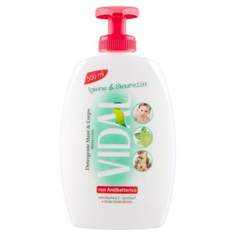 Vidal Liquid Hand En Body Zeep 500 Ml Anti-Bacteriële