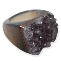Bracelets en pierre sculptée Druzy avec placage micronique (vente en gros)