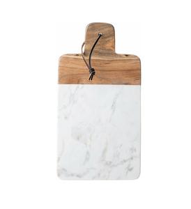 Planche à découper en bois massif avec poignée rectangulaire Planche à découper en marbre et en bois Ustensiles de cuisine Produits Offre Spéciale vente en gros - Product Image 5