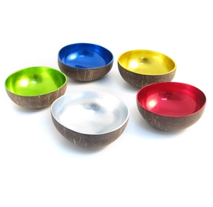 Cuencos de coco respetuosos con el medio ambiente, cuencos lacados, cuencos de cáscara de coco lacados - Product Image 6