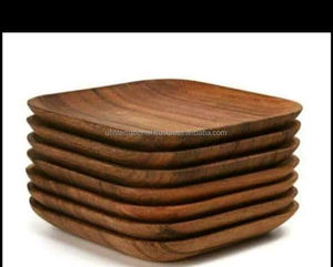 ถาดไม้คุณภาพดีที่สุดสําหรับร้านอาหาร ถาดเสิร์ฟอาหาร ดีไซน์โบราณ สินค้าหัตถกรรมขายร้อน - Product Image 3