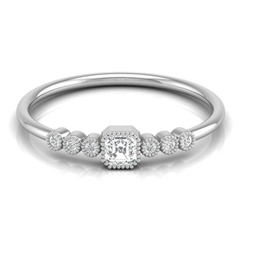 Bague de fiançailles, cadeau du Nouvel An, collection pour femmes avec diamant naturel certifié en laboratoire, certifié IGI Ingemco, prix de gros en Inde - Product Image 1