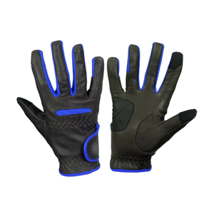 Guantes de cuero para montar a caballo óptimos, comodidad de invierno, tela de alta calidad, equipo de seguridad de carreras ecuestres a medida OEM - Product Image 3