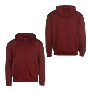 Sudadera con Capucha de Manga Larga con Cremallera 100% Algodón para Hombre, Color Negro, Servicio OEM, Antiencogimiento, Resistente al Viento, Invierno, Impresión Personalizada - Product Image 4