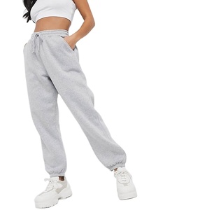 Pantalon de survêtement pour femme, personnalisé, décontracté, en molleton de coton, taille haute, avec cordon de serrage, motif à carreaux, respirant, pour l'hiver - Product Image 3