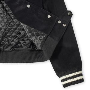 Hombres al por mayor de algodón con botones de cuello marinero deporte Letterman béisbol Varsity Lana Cardura chaqueta - Product Image 5